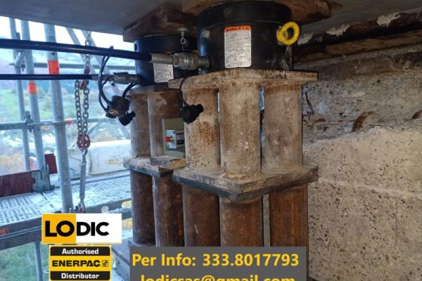 SISTEMA ENERPAC COMPLETTO DI MARTINETTI SERIE LPL DA 100 TON